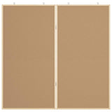Bulletin Board Folding Black 100 x 100 x 1.4 cm Solid pine wood 42015929