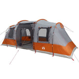 Family Tent Tunnel 6-Person Grey Waterproof 4009418