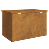 Outdoor Storage Box Rusty 80 x 50.5 x 50 cm Steel 874573