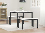 Dining Table White 70 x 70 x 75 cm Solid Pine Wood 892782