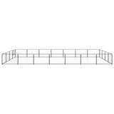 Dog Kennel Black 28 m Steel 3082146