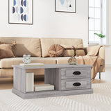 Coffee Table Grey Sonoma 90x50x35 cm Engineered Wood 816246