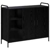 Sideboard Black Oak 98.5 x 33 x 81 cm Engineered Wood 8013854