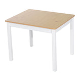 4-Piece Kids Table and Chair Set with 2 Wooden Chairs, 1 Storage Bench, and Interesting Modern T3398P347690
