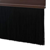 Screw-on Door Brush Seals 12 pcs Brown 100 cm Aluminium Alloy 42019448