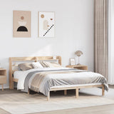 Bed Frame without Mattress 140x200 cm Solid Wood Pine 3306541