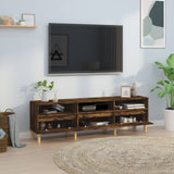 TV Cabinet Smoked Oak 150x30x44.5 cm Engineered Wood 831914