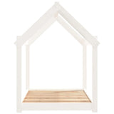Dog Bed White 101x70x90 cm Solid Wood Pine 822213