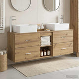 Bathroom Cabinet Set 3 pcs Artisan Oak 53 x 34.5 x 63 cm 3405858