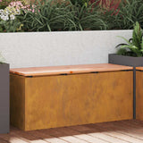 Garden Bench Rusty 100 x 40 x 43 cm Weathering steel 874911