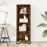 Bookcase Smoked Oak 50x31x137.5 cm Engineered Wood 848611