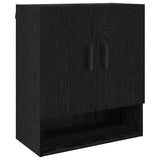 Wall-Mounted Cabinet Black Oak 60 x 31 x 70 cm Engineered Wood 879545