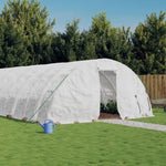 ZNTS Greenhouse with Steel Frame White 90 m² 18x5x2.3 m 3188101