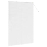 Venetian Blinds Height Adjustable White 220x150cm Aluminium 42006032
