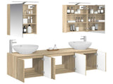 Bathroom Cabinet Set 5 pcs Sonoma Oak Engineered Wood 3406473