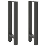Console Table Legs Anthracite 2 pcs 38x cm Steel 4013298