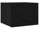 TV Cabinet Set 8 pcs Black Oak Engineered Wood 3393217