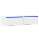 TV Cabinet with LED Lights White 100X35.5x25 cm 860238