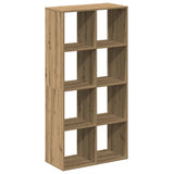 Room Divider Bookcase Artisan Oak 69.5x29x137.5 cm Engineered Wood 858029