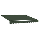 Awning Replacement Fabric Dark Green 5 x 3.5 m Polyester 964829