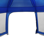 ZNTS Pool Tent with Removable Fly & Mesh Walls Azure Blue 618x532 cm 4100628