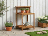 Outdoor Potting Bench 56.5 x 48.5 x 107 cm Solid Acacia Wood 903082