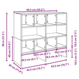 Shoe Racks 2 pcs Stackable Sonoma Oak 89.5x30x40 cm 858844