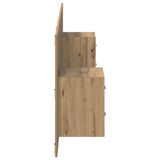 Headboard with Cabinet 3 pcs Artisan Oak Engineered Wood 3416032