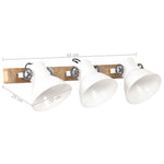 Industrial Wall Lamp White 65x25 cm E27 320517