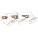 Industrial Wall Lamp White 65x25 cm E27 320517