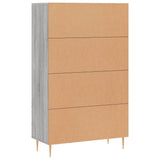 Highboard Grey Sonoma 69.5x31x115 cm Engineered Wood 828290