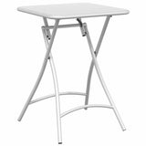 Bistro Table White 55 x 55 x 72.5 cm Powder-coated Steel 42002944