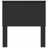 Headboard with Headboard Black Oak 90 cm Engineered wood 887803