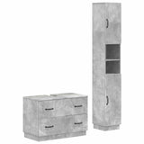2 Piece Bathroom Cabinet Set HOORN Concrete Grey 3417552
