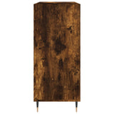 Record Cabinet Smoked Oak 84.5x38x89 cm Engineered Wood 831769