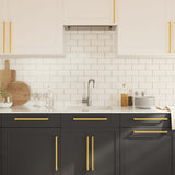 Cabinet Handles 10 pcs Gold 320 mm Stainless Steel 3203673