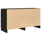 TV Cabinet Black 100x35x54 cm Engineered Wood 861797