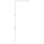 ZNTS Walk-in Shower Wall with Shelf Chrome 80x195 cm ESG Glass&Aluminium 3185493