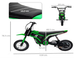 24V Electric Motorbike with Twist Grip Throttle, Music, Horn, 12" Pneumatic Tyres, 16km/h Max Speed T3398P348401