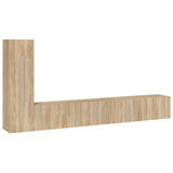 3 Piece TV Cabinet Set Sonoma Oak Engineered Wood 3114320