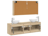 Bathroom Furniture Set 4 pcs Sonoma Oak 3406705