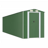 ZNTS Garden Shed Green 192x772x223 cm Galvanised Steel 3147434