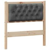 Headboard Other Brown and dark grey 80 cm Solid pine wood 879035