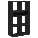 Book Cabinet Black 66x31x112 cm Engineered Wood 860302