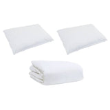 Duvet Set with Pillow 3 pcs White Down Feather 3377090
