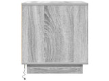 Bedside Cabinet Grey 50 x 34.5 x 50 cm Engineered wood 869588