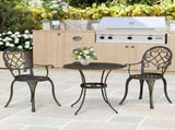 Three-Piece Elegant Aluminium Garden Set - Bronze Tone T3398P323815