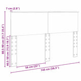 Headboard White Engineered wood 888297