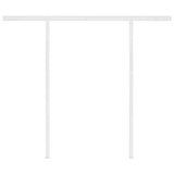 3069916 Manual Retractable Awning with Posts 3,5x2,5 m Blue and White