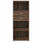 Highboard Brown Oak 50x42.5x124 cm Engineered Wood 846179